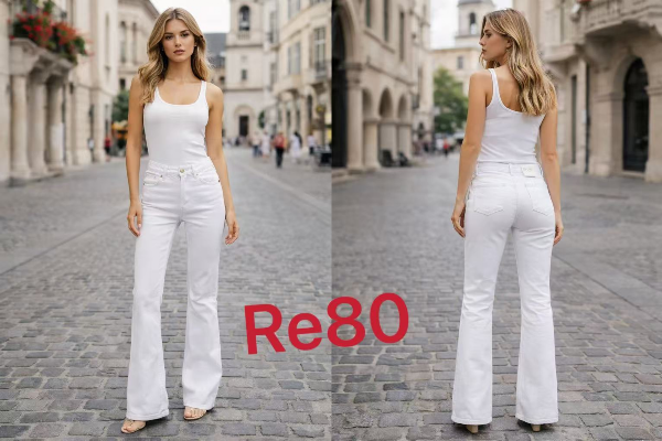 Spodnie damskie jeans Roz XS-XL, 1 Kolor Paczka 10 szt